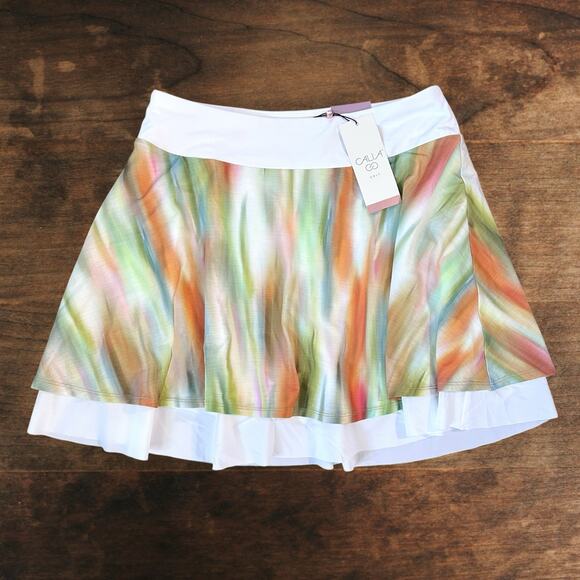 CALIA NWT Double Layer Mesh Golf Skort | Watercolor | M - Picture 1 of 9
